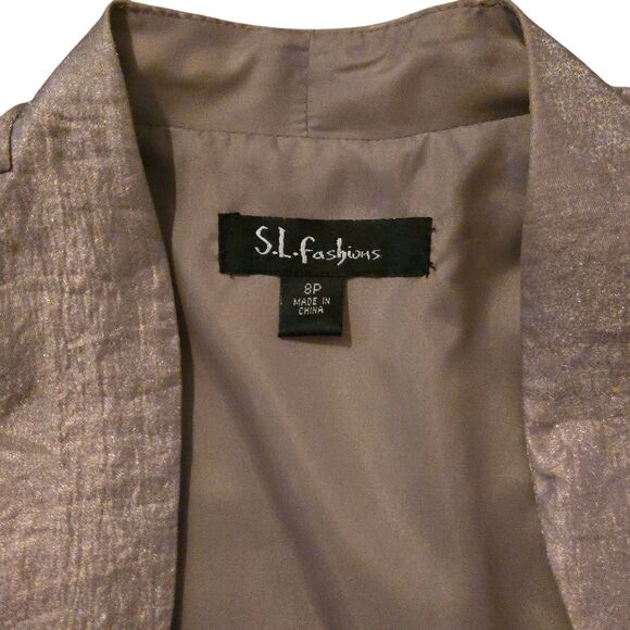 VTG S. L. Fashions Dress 8P 2 Piece Fairy Isle Layered Ruffled Whimsical - Picture 9 of 12